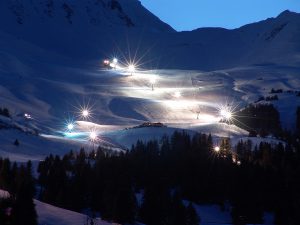 fllodlit night skiing lenzerheide