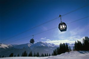 davos skiing lifts snow