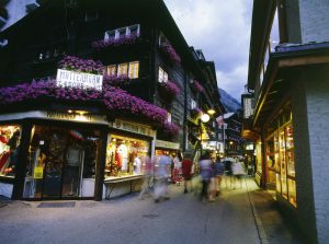 Evenings in Zermatt's romantic, car-free streets