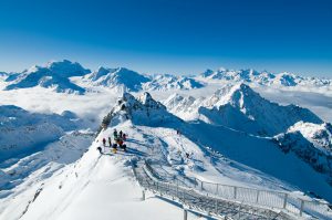 off piste skiing in verbier