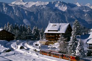 villars village mountain railway station