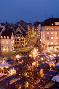 basel city lights and night